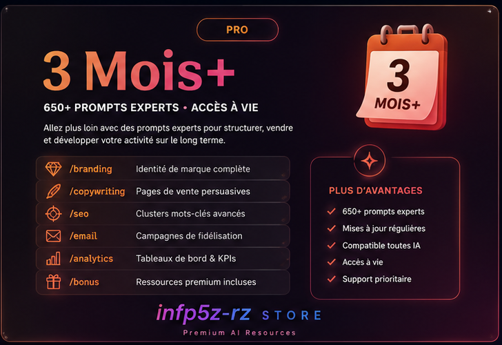 Pack 3 Mois plus